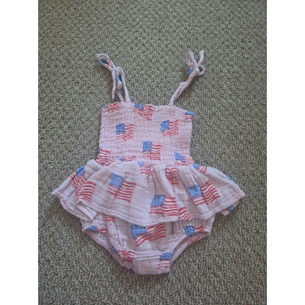 Angel dear baby girl romper 6-12 mos